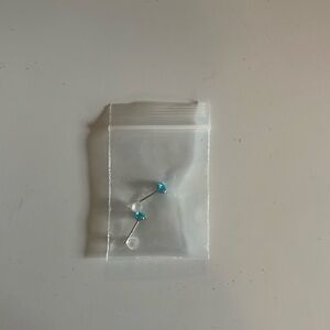 SHEIN light blue studs